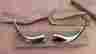 1335568 1335569 17556 17557 Mopar Chrysler Corp Dpcd Nos 1950 Lower Grille Extensions Original Pair Trim On Front Fenders