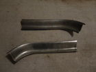 1471266 1471265 1958 Cadillac Upper Grille Hood Bar Trim Ends Original