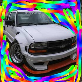 Ent-19 1a Auto Grille Mesh Insert With Chrome Center Bar 1998-2004 Chevrolet S10/blazer