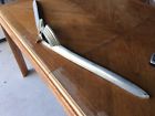 1m-10667-a Fomoco Vtg Original Mercury Grille To Hood Spear Molding No