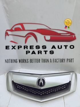 71120-stkx-a0 Acura 10-12 Rdx Silver Mesh Front Upper Grille Grill Emblem Oem