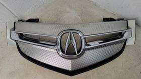 75100-stxa-a010-20 Acura 07-09 Mdx Oem Chrome Aspen Pearl White Front Upper Grille Grill Emblem