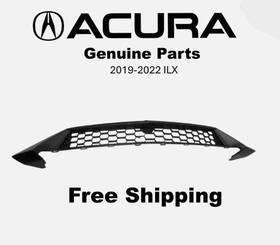 T3ra01 Acura 2020 Ilx Bumper Grill Grille Cover Cap Front Center Lower Flat Black Car