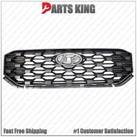86350-s2500 Aftermarket For 2021 2022 Hyundai Santa Fe Front Upper Bumper Grille Assembly Black