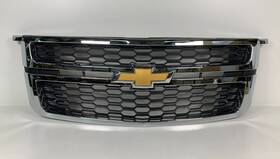 A8618020 Aftermarket 2015-2020 Chevrolet Tahoe Suburban Front Bumper Upper Grille With Gold Emblem Capa
