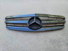 0709221mbg-55 Aftermarket Products S-class Matte Black Amg Grille Chrome Star S63 S350 S550 2007 2008 2009 W221