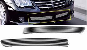 Ya38p41aa Aftermarket Products Front Left Right Lower Bumper Grille Grill Insert Trim For 04-08 Crossfire