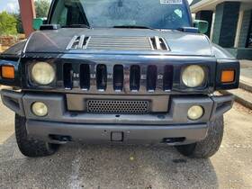 104-01770b American Motors 2004 2005 2006 2007 Hummer H2 Oem Black Grille Scratches