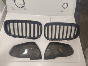 M235 Astradepot 934646118297 Used Bmw 2 Series F22 F23 Black Kidney Grill And Carbon Mirror Caps
