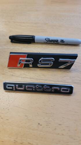 4g8853736c2zz Audi Rs7 Front Grille Bumper Radiator Lettering Emblem Badge Logo Sport Chrome
