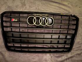 4h0-853-651-ah-vmz Audi 4h0853651ahvmz Used Oem S8 D4 Plus With Camera Black Optics Front Grille