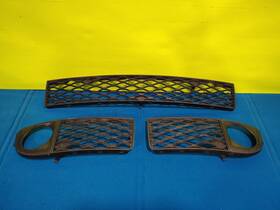 4z7807681 Audi Allroad C5 Front Fog Light Grills Lh Rh Center Genuine Oem Complete Set