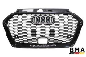 8v5853651s Audi Damaged Rs3 Front Bumper Black Center Grille Assembly 2017 - 2020 Oem