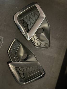 8w0807681am Audi Oem Front Bumper Fog Light Grille Cover Trim Set For A4 2020 To 2024 Sport