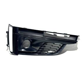 8w6-807-681-j Audi 2018 - 2019 S5 Front Bumper Left Fog Light Lamp Bezel Grille Molding Oem