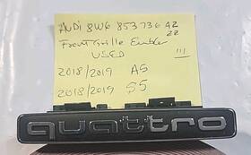 8w6853736az Audi Front Grille Emblem. Oem Used. 2018/2019 A5-s5