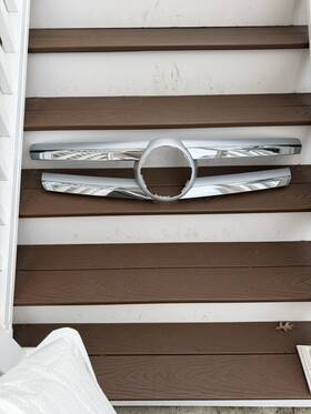 16688003859982 Autoelements Grille Trim Chrome Oem Center For 2013-2016 Mercedes Gl450 Gl350 Gl550