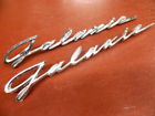 B9ab-6425622-a Fomoco Ford Galaxie Script Rear Quarter Panel Emblem Pair Originals