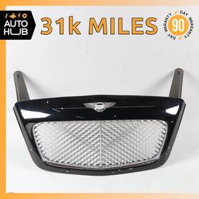 3w0806147a Bentley 03-11 Continental Gt Gtc Hood Radiator Grille Grill With Brackets Oem 31k