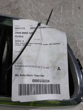 104-50426a Bmw Grille Convertible Lower Bumper Mounted Center Fits 07-10 328i 385885