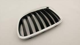 104-60391l Bmw Oem Grille For X1 Assy Left Chrm Blk-text Pitted