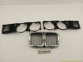 104.bm1s88 Bmw 735i E32 Set Of 3 Front Bumper Grilles Fits 1988-1994 88 89 90 91 92 93 94