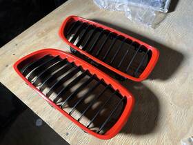 1137294819 Bmw For 2014 F32 F36 F82 M4 428i 435i 440i Gloss Red Painted Kidney Grille