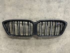 2453944 Bmw 19 20 21 M2 Cs Carbon Fiber Kidney Grille M Performance Damaged Oem