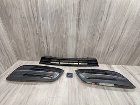 51117331728 Bmw 14-16 Oem F10 528 535 550 Front Left Right Center Bumper Grill Grilles Set