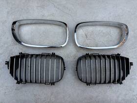 51137064316 Bmw E46 Facelift Front Kidney Grilles Grill Pair Hood Coupe/convertible Read
