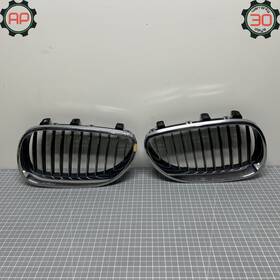 51137065702 Bmw 04-10 E60 E61 5 Series Front Right And Left Hood Grille Pair Set Oem