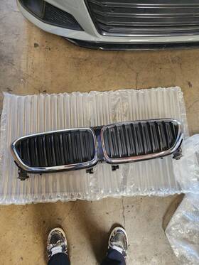 51137497775 Bmw Genuine G32 2017-2019 6gt Front Oem Upper Radiator Grille Active Air Shutter