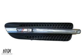 51138046447 Bmw 2008 - 2011 E90 M3 Sedan Front Left Driver Fender Grille Trim Oem 8046447