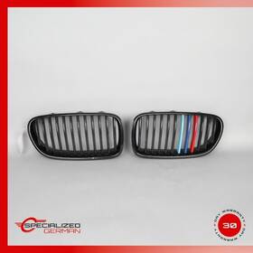 51138054491 Bmw 2012-2013 F10 M5 Left And Right Bumper Radiator Grill Grille Set Of 2 Oem
