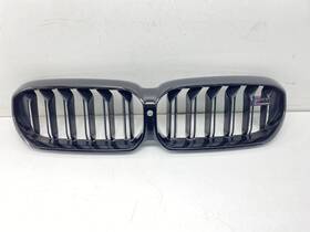 51138082107 Bmw 21-23 F90 M5 Competition Lci Front Bumper Kidney Grille Gloss Black Set Oem