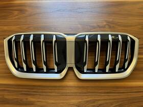 51-13-5-a0b-b83 Bmw 51139880301 Genuine Oem Upper Grille Stainless Steel Finish 51135a0bb83
