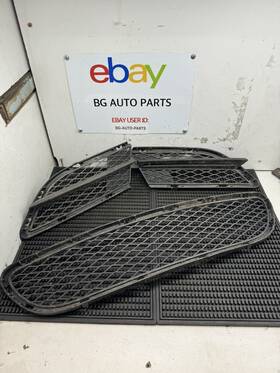 7198901 Bmw 2007-2011 3-series Genuine Front Left / Right Center Fog Grille Set Oem