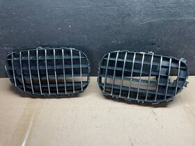 7203197 Bmw 2009-2012 F01 750i Front Left Right Set Chrome Grill Grille Insert C4008 Dg