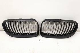 7254969 Bmw 11-13 Oem E92 E93 328 335 Lci Front Upper Bumper Kidney Grilles Black Set