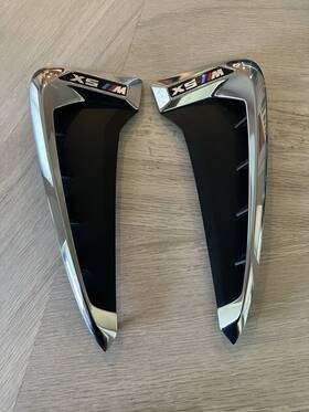 8056343 Bmw 8056344 2015 2016 2017 2018 X5 X5m M F85 Fender Grille Emblem Set