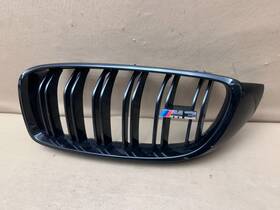 8056411 Bmw 2015-2018 M3 F80 Front Left Lh Radiator Kidney Grille Grill Gloss Black Oem