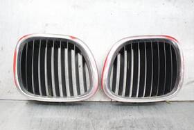 8397503 Bmw Z3 Roadster Hood Kidney Grille Chrome Set Front 96-02 Oem Lm57