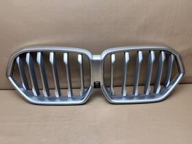 8494884 Bmw 2020-2023 X6 G06 Front Radiator Grille Grill With Camera Hole Satin Chrome Oem