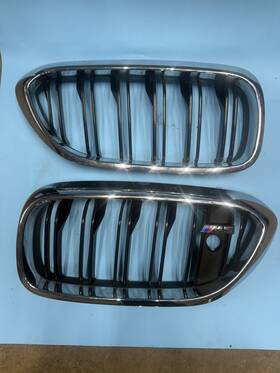 9322653-04 Bmw Oem 2018-2020 F90 M5 G30 Grills W/ Night Vision Opt