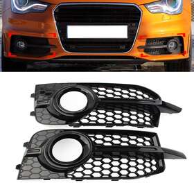 8x0807681b Bstore 8x0807682b/8x0807681b 2 Bumper Black Honeycomb Fog Light Grille Cover For Audi A1 8x S-line S1 10-2014