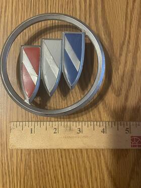 25523682 Buick 14428 Vtg Century 80s Metal Grille Emblem Badge Trim Logo Decal