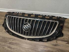 9402933 Buick 2011 2012 2013 Regal Front Upper Grille Grill Chrome Gray With Emblem Blem