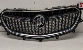 Ht-02hgl6251asl Buick Fit For 2017-2019 Encore Front Upper Grille Chrome And Black Mesh Grill