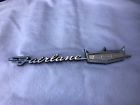 62425a84 C6ob A Ford Fairlane Original Gt Trunk Emblem Script Very Nice Chrome