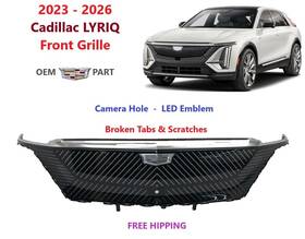 86540113 Cadillac Oem 2023 2024 2025 2026 Lyriq Front Upper Grille Led Emblem Camera Hole 86540113 Cadillac Oem 2023 2024 2025 2026 Lyriq Front Upper Grille Led Emblem Camera Hole